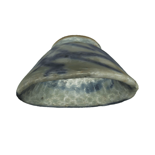 仿清代兰草纹功夫茶杯